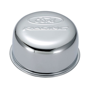 Chrome Twist-On Air Breather Cap For Chevy (3" Bow Tie Design)