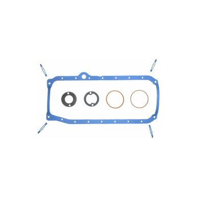 FEL-PRO OS 34503 R Oil Pan Gasket Set Fits Select: 1992-2003 DODGE DAKOTA, 1994-2001 DODGE RAM 1500