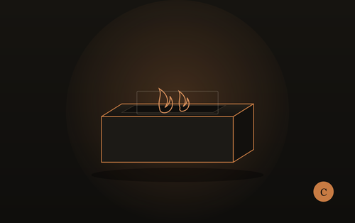 52" Linear Gas Fire Pit Table