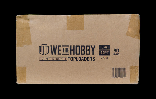 WeTheHobby Premium Grade 35pt Top Loaders 80-Pack Case