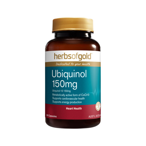 Herbs of Gold Ubiquinol 150mg 30c