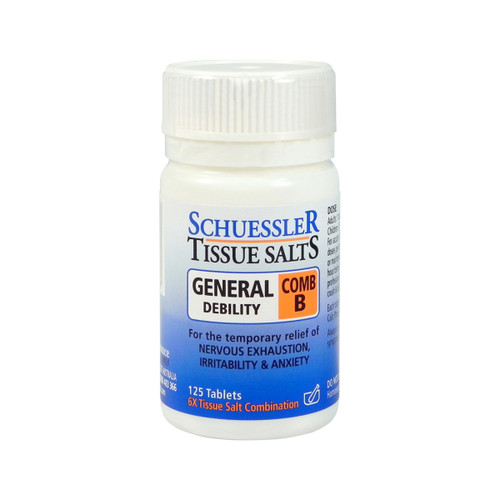 Martin Pleasance Tissue Salts Comb B General Debility 125t