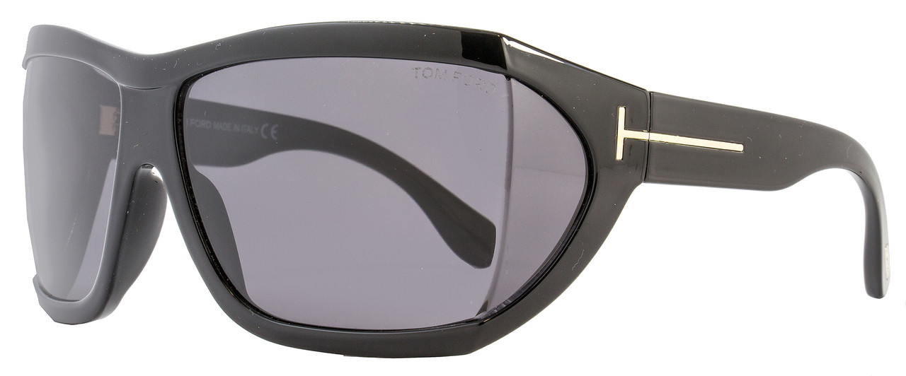 Tom Ford Wrap Sunglasses TF402 Sedgewick 01A Shiny Black FT0402