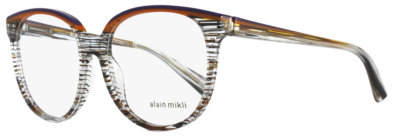 Alain Mikli Oval Eyeglasses A03050 E006 Size 55mm Striped Multi Color 3050