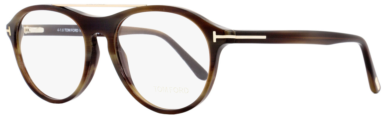 Tom Ford Oval TF5411 062 Brown Horn/Gold FT5411