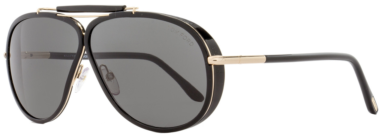 Tom Ford Aviator Sunglasses TF509 Cedric 01A Black/Gold FT0509