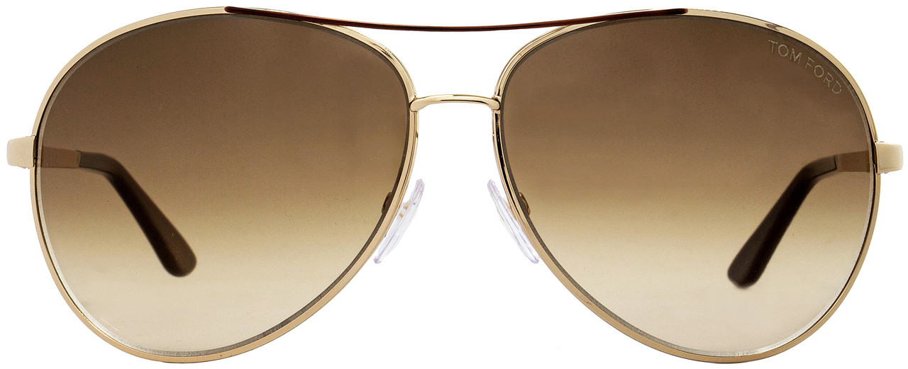 Tom Ford Aviator Sunglasses TF35 Charles 772 Gold/Brown FT0035