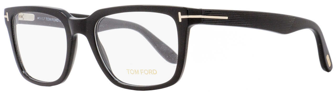 Tom Ford Rectangular Eyeglasses TF5304 001 Size: 54mm Black/Gold FT5304
