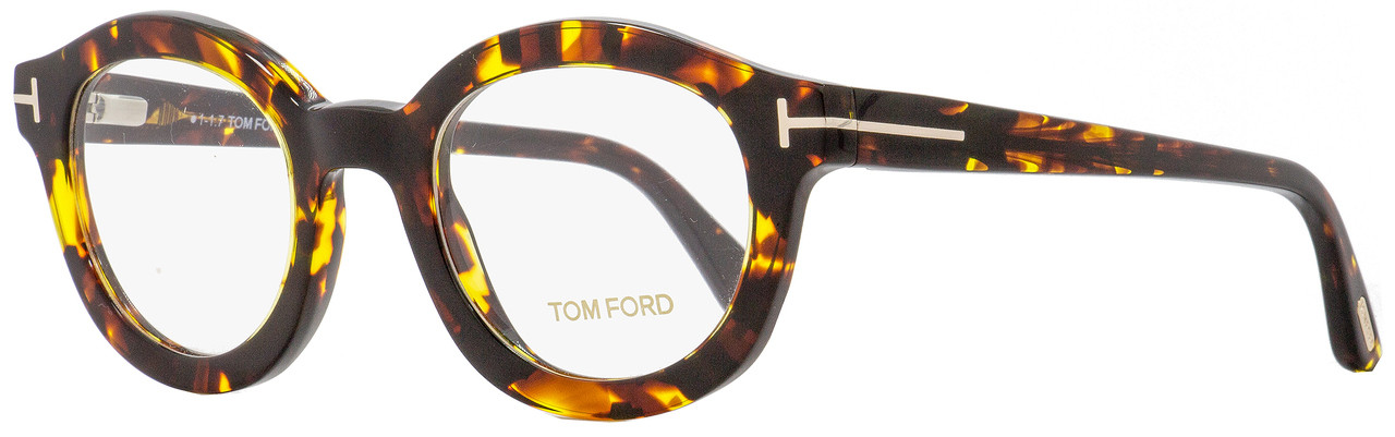 Tom Ford Round Eyeglasses TF5460 052 Havana 49mm FT5460