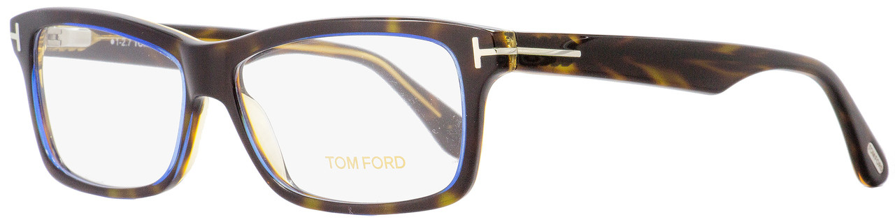 Tom Ford Rectangular Eyeglasses TF5146 56B Havana/Blue 56mm 5146