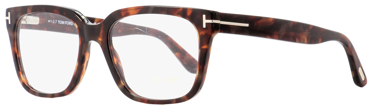 Tom Ford Rectangular Eyeglasses TF5477 054 Red Havana 55mm FT5477