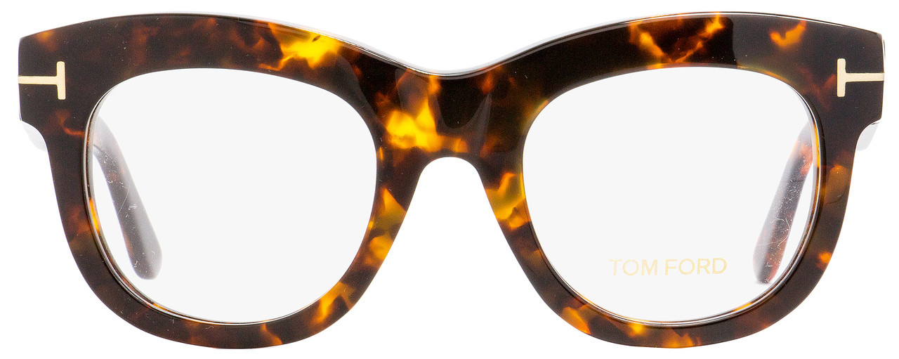 Tom Ford Oval Eyeglasses TF5493 052 Dark Havana 49mm FT5493
