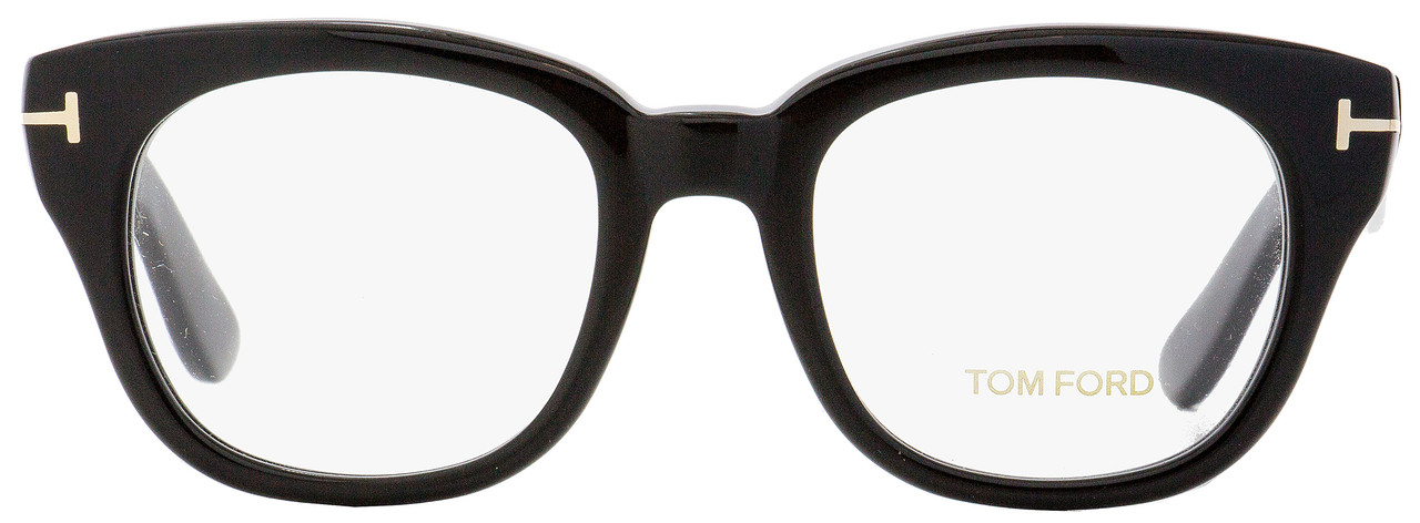 Tom Ford Rectangular Eyeglasses TF5473 001 Black 49mm FT5473