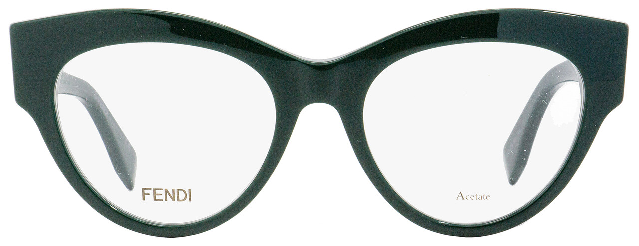 Fendi Cateye Eyeglasses FF0273 Peekaboo 1ED Green/Gold 49mm 273