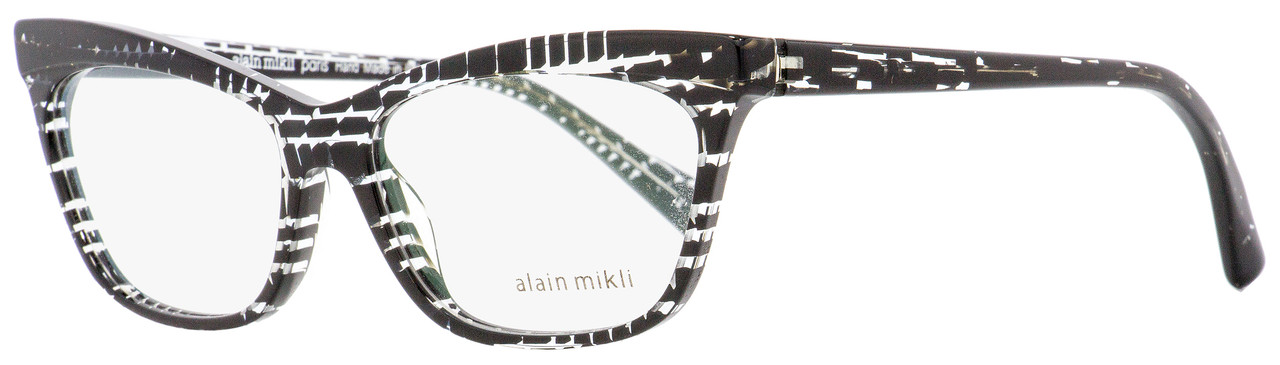 Alain Mikli Rectangular Eyeglasses A03059 2751 Black Damier 54mm 3059