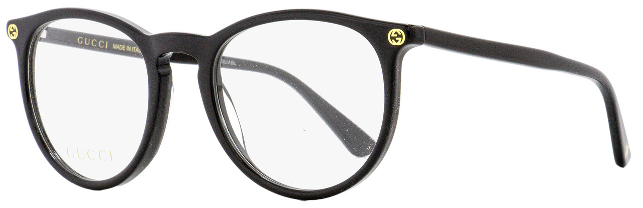 Gucci Oval Eyeglasses GG0027O 001 Black 50mm 0027