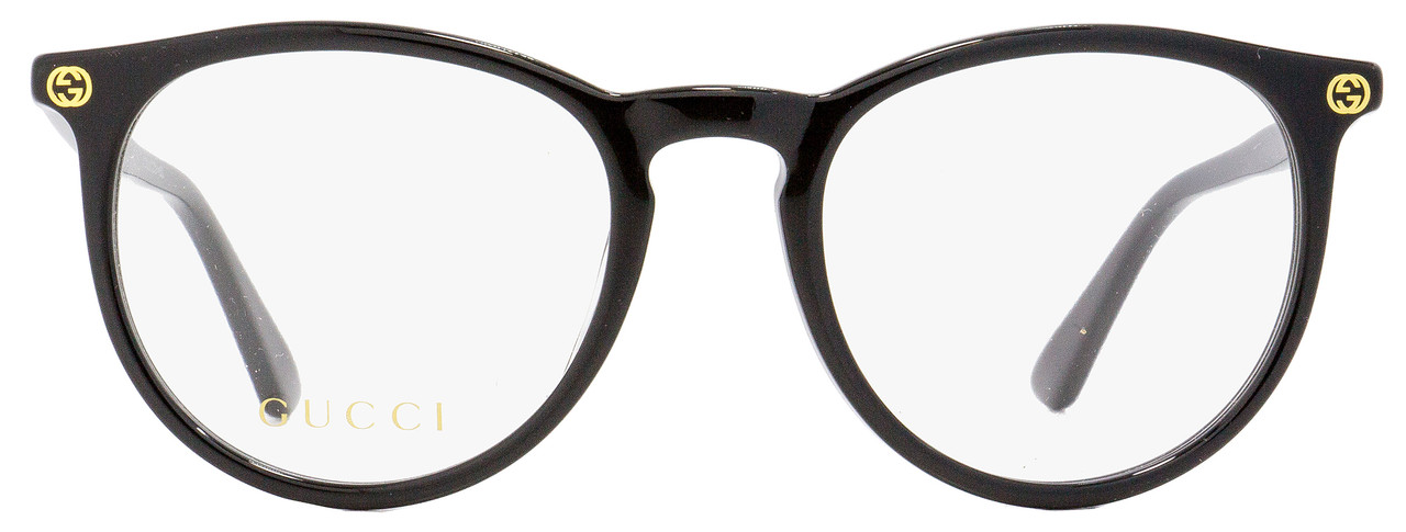 gucci gg0027o eyeglasses 001 black 50mm