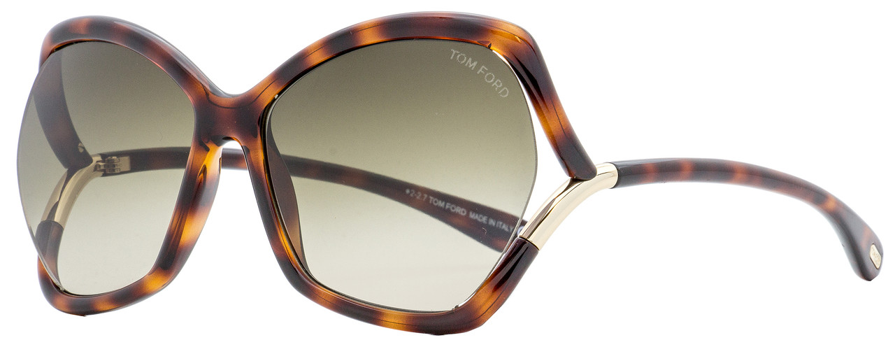 Byblomst Lydig I mængde Tom Ford Butterfly Sunglasses TF579 Astrid-02 53K Blonde Havana 61mm FT0579
