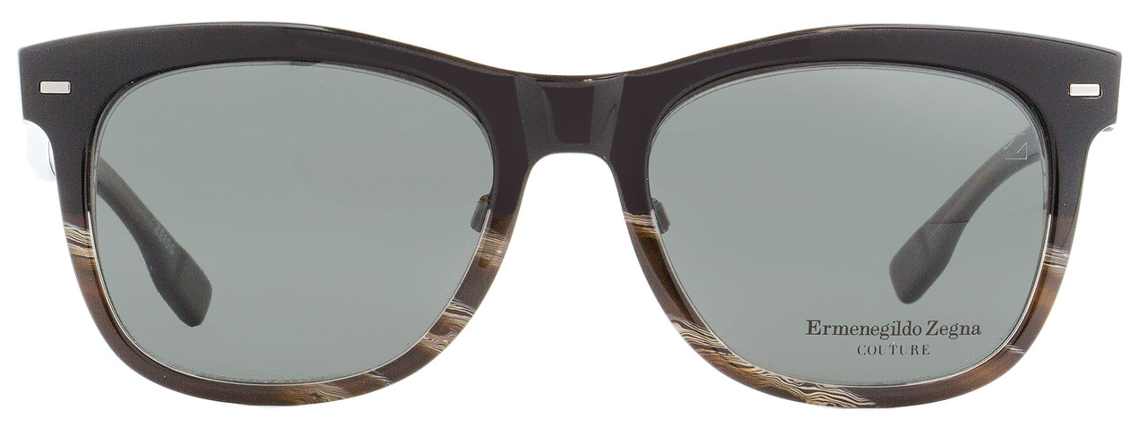 Ermenegildo Zegna Couture Flip Sunglasses ZC0001 05D Black/Horn Effect 55mm