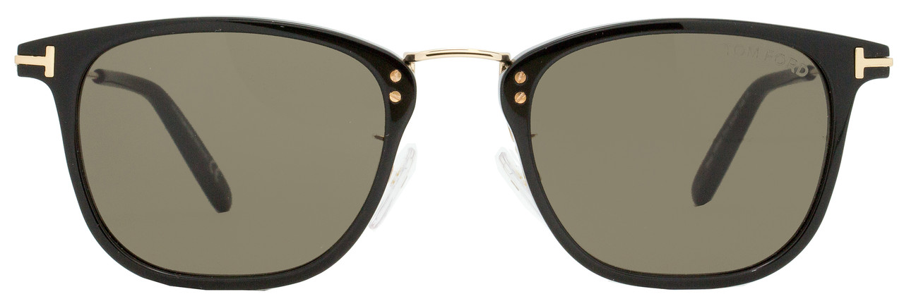 Tom Ford Rectangular Sunglasses TF672 Beau 01J Gold/Black 51mm FT0672