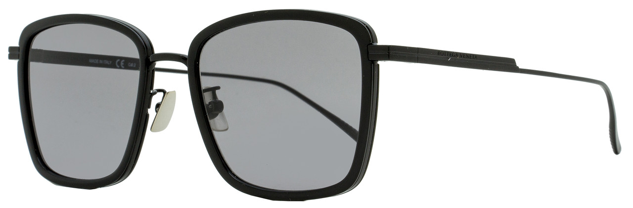 Bottega Veneta Square Sunglasses BV1008SK 002 Black 55mm 1008