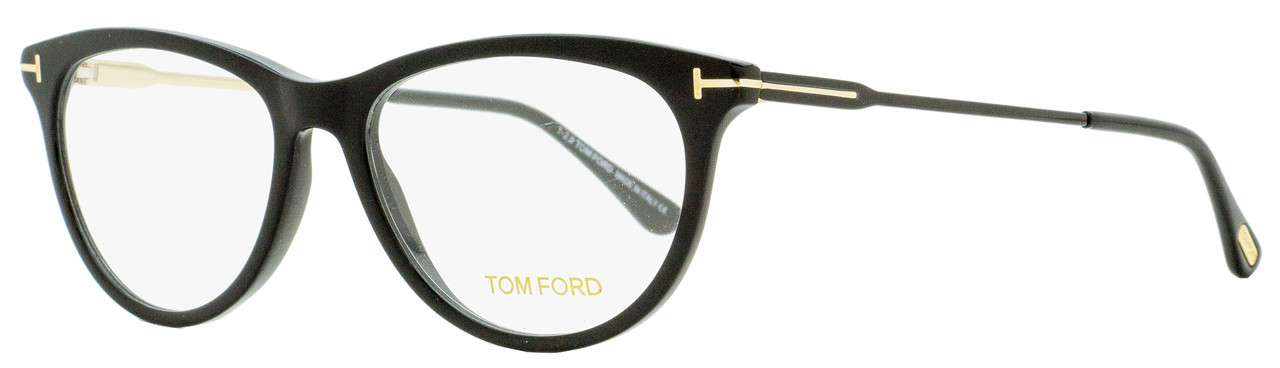 Tom Ford Oval Eyeglasses TF5509 001 Black/Gold 54mm FT5509