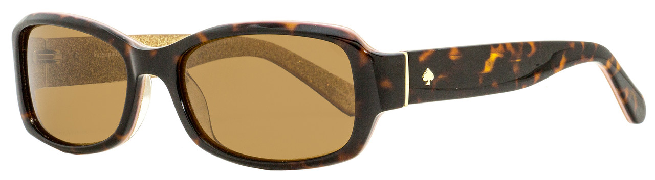 Kate Spade Rectangular Sunglasses Adley/P/S 1J5VW Tortoise/Glitter  Polarized 53mm