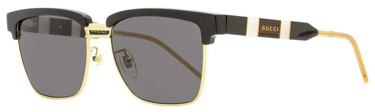 mens black and gold gucci sunglasses