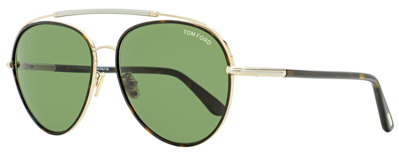 Tom Ford Aviator Sunglasses TF748F Curtis 52N Gold/Dark Havana 62mm FT0748