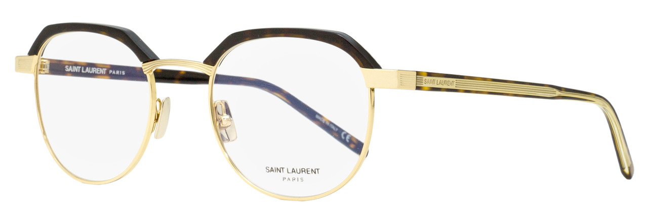 Saint Laurent Cateye Eyeglasses SL M48 004 Havana/Gold 51mm YSL