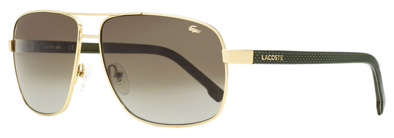 Lacoste Rectangular Sunglasses Gold/Sage 61mm 162