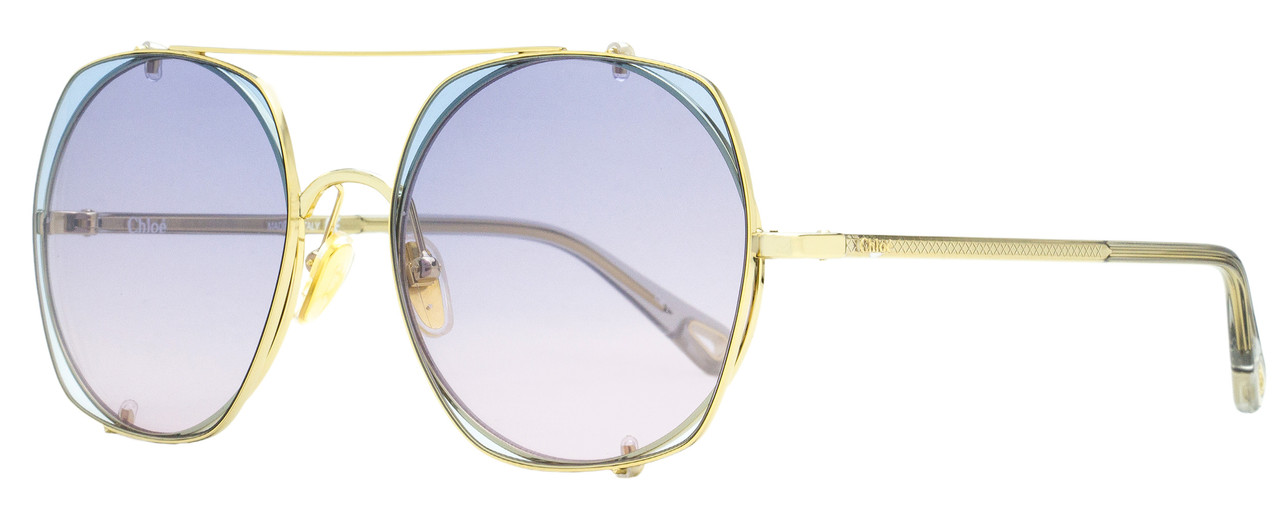 Chloe 56mm sales round sunglasses