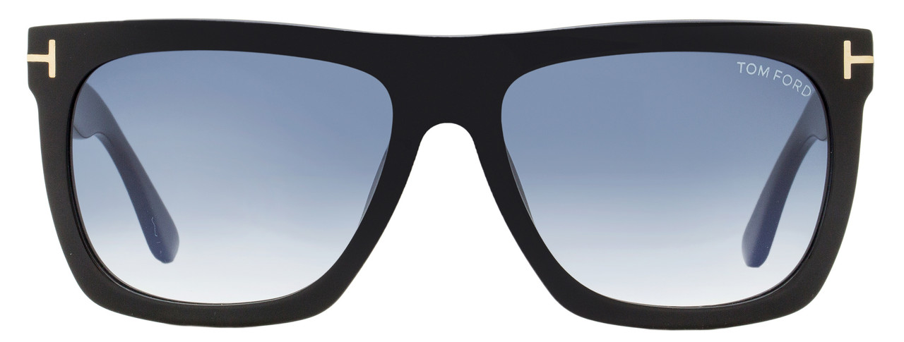 Tom Ford Rectangular Sunglasses TF513 Morgan 01W Black 57mm FT0513