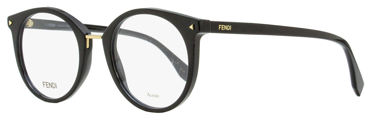 正規店低価FENDI フェンディ メガネ FF0350 ブラック 金 サングラス/メガネ