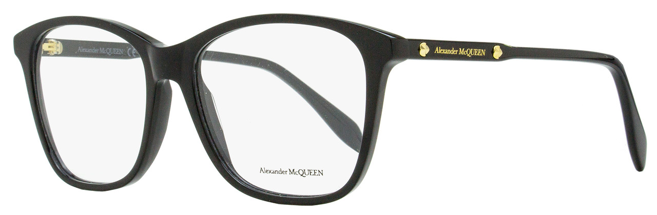 Alexander McQueen Square Eyeglasses AM0191O 001 Black