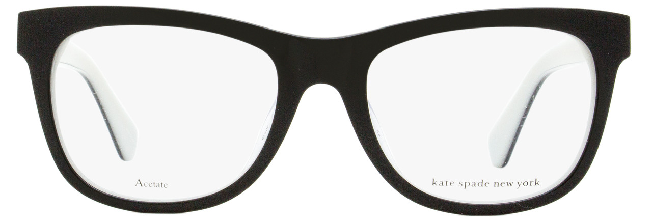 Kate Spade Rectangular Eyeglasses Jackalyn 807 Black/White 50mm