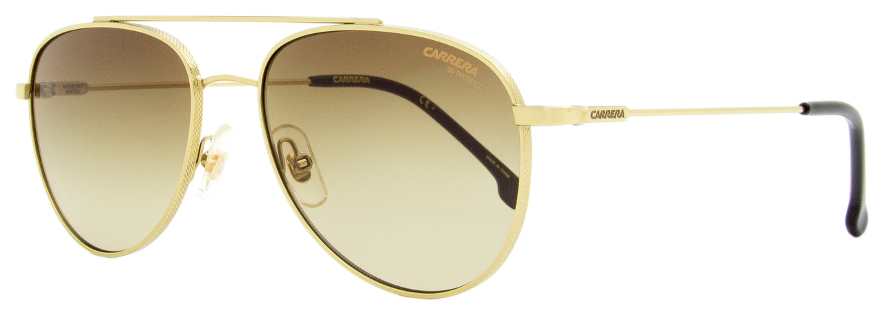 Carrera Aviator Sunglasses CA187S J5GHA Gold 56mm 187/S