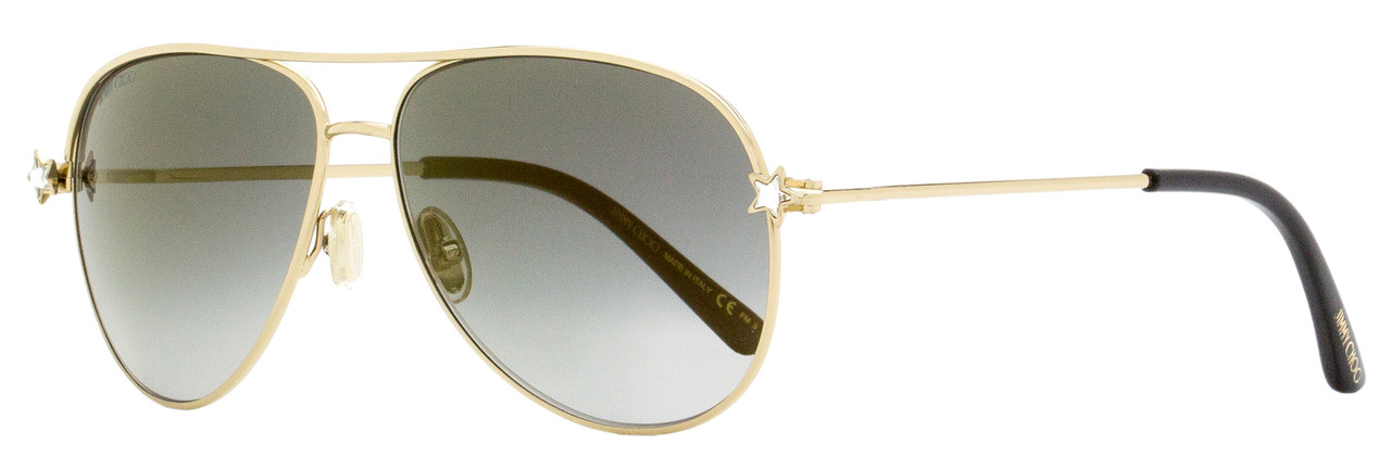 CELINE CL40062U 30S Gold Metal Aviator Sunglasses With Red with Gold  Glitter Lenses - US