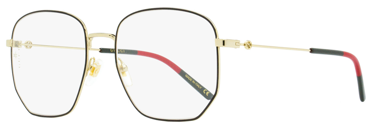 Gucci gold hot sale octagonal glasses