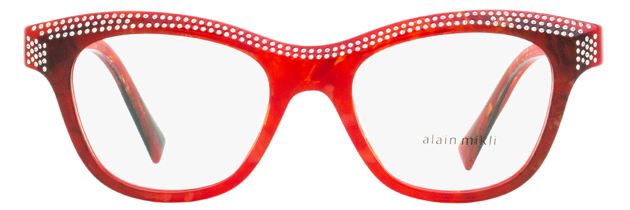 Alain Mikli Loulette Eyeglasses A03102B 002 Rouge Noir Mikli