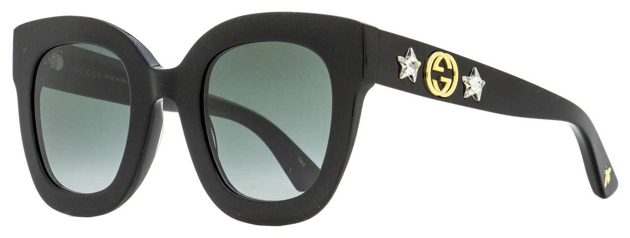 tyv imperium biografi Gucci Crystal Star Sunglasses GG0208S 001 Black 49mm 208