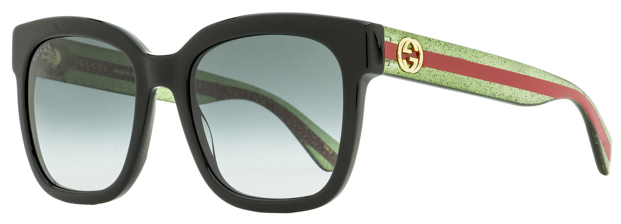 gucci black green and red sunglasses