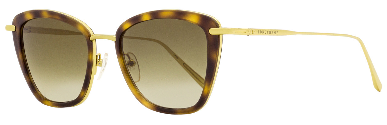 Longchamp Rectangular Sunglasses LO638S 214 Gold/Havana