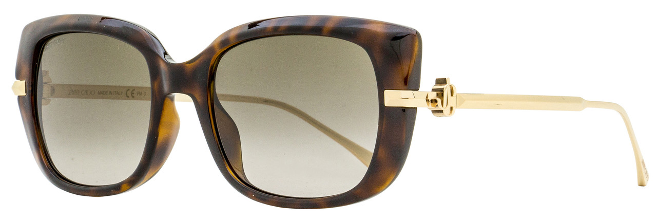 Longchamp 57mm Monogram Square Sunglasses In Havana
