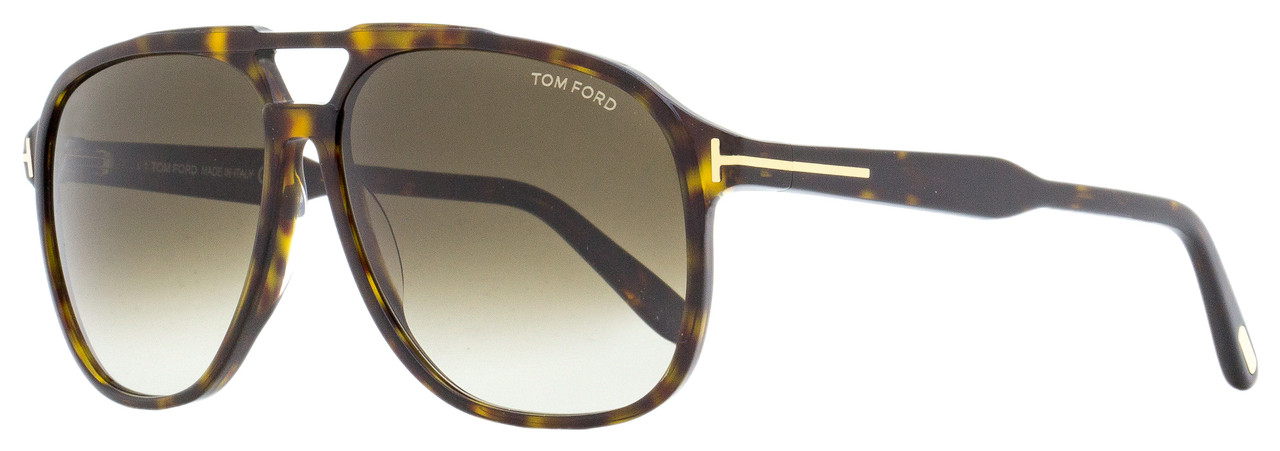 Tom Ford Navigator Sunglasses TF753 Raoul 52K Dark Havana 62mm FT0753