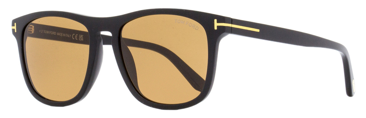 Tom Ford Rectangular Sunglasses TF930 Gerard-02 01E Black 56mm FT0930