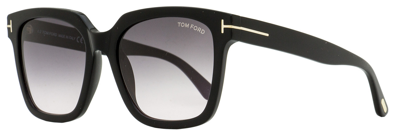 Tom Ford Square Sunglasses TF952 Selby 01B Black 55mm FT0952