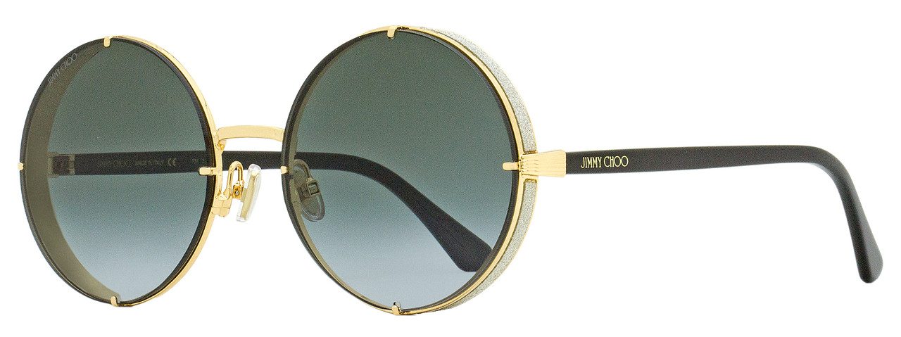 Jimmy Choo Round Sunglasses Lilo/S 2M29O Black/Gold 58mm