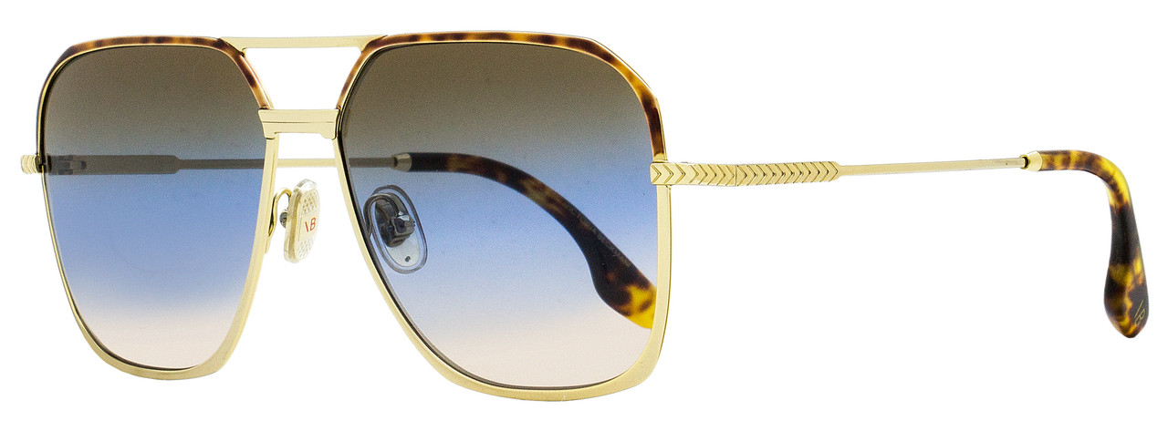 Victoria Beckham Navigator Sunglasses VB212S 720 Gold Havana 59mm