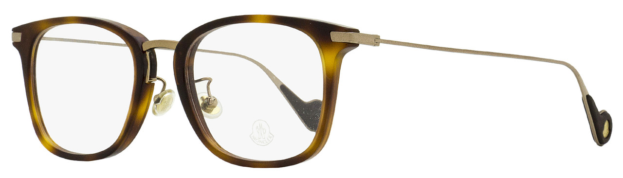 Moncler Rectangular Eyeglasses ML5075D 52A Havana/Bronze 52mm 5075